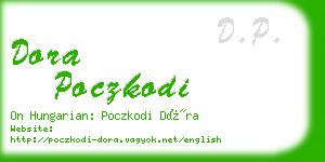 dora poczkodi business card